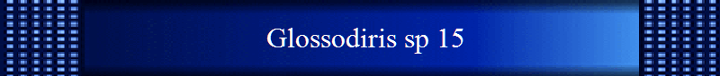 Glossodiris sp 15